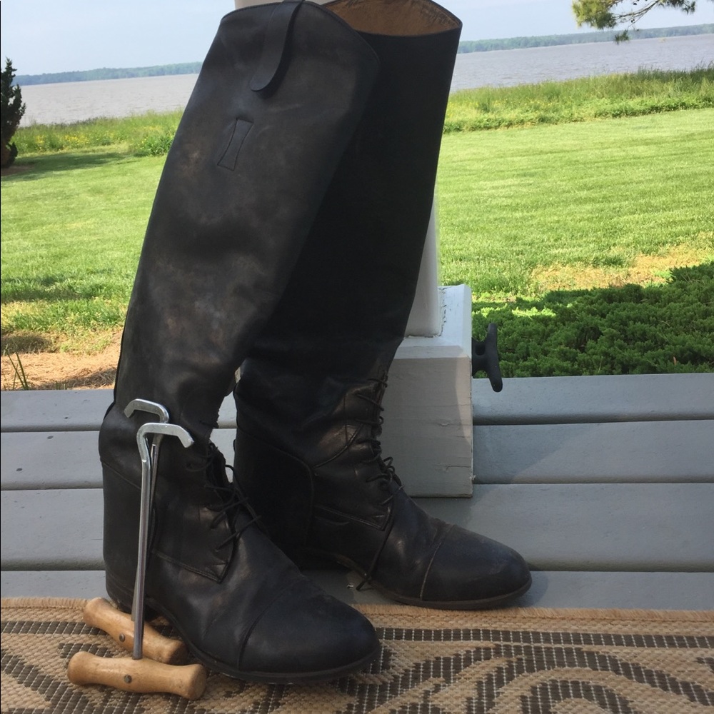 Grand Prix black leather riding boots size 7.5